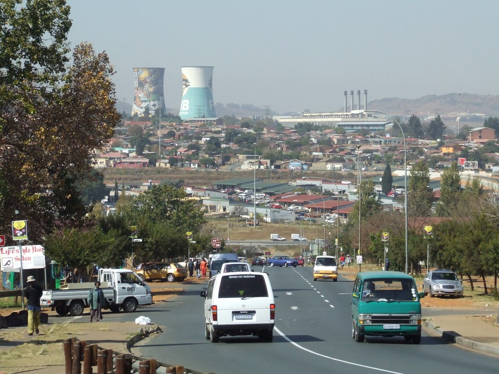 Photograph of Soweto, South Africa, an urban community.